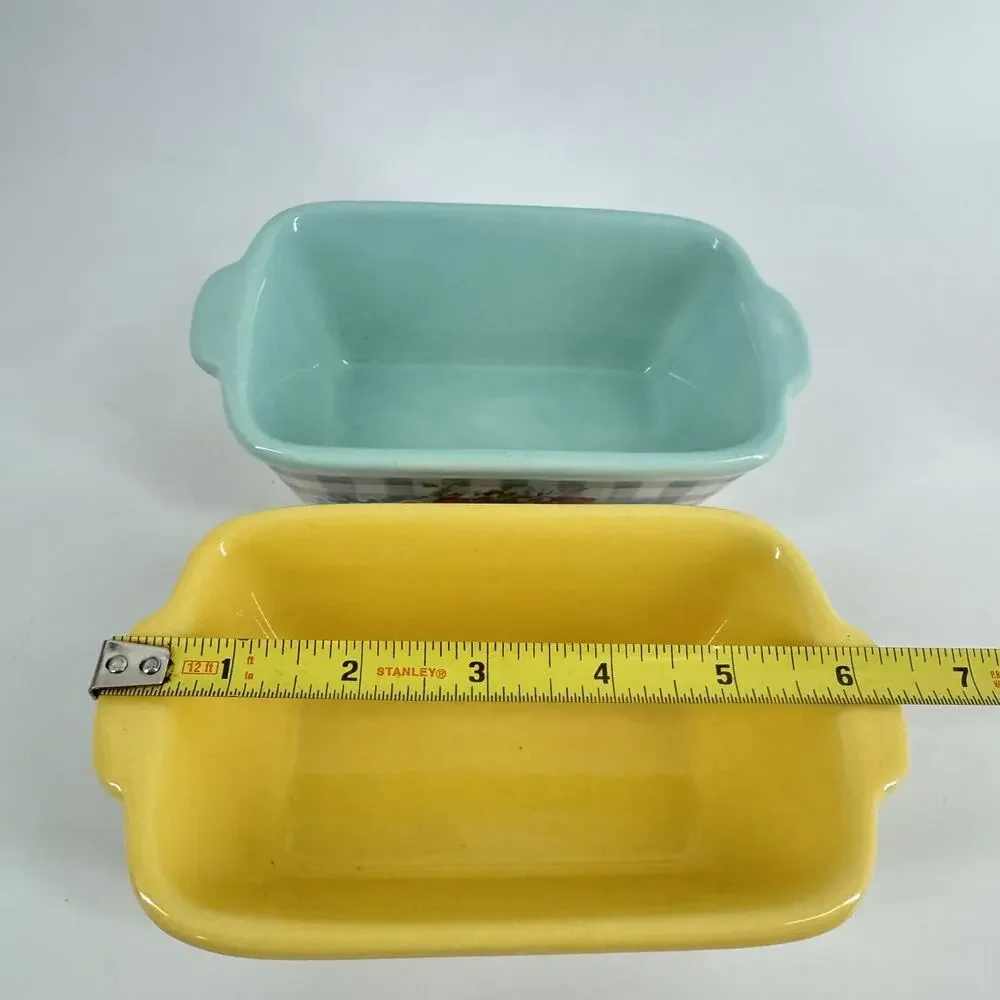 The Pioneer Woman 6” Stoneware Mini Loaf Pans - Set of 2